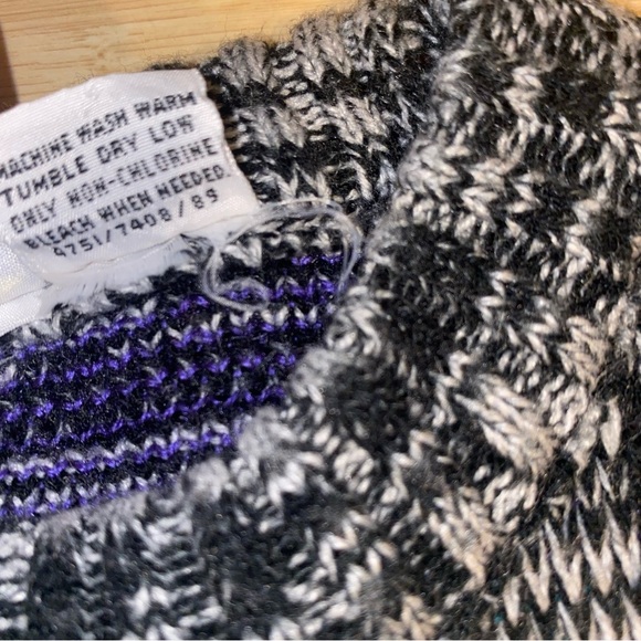 Vintage Electric Kids Boys Grometric Crew Neck Pullover Knit Sweater Size 7 - Picture 6 of 9